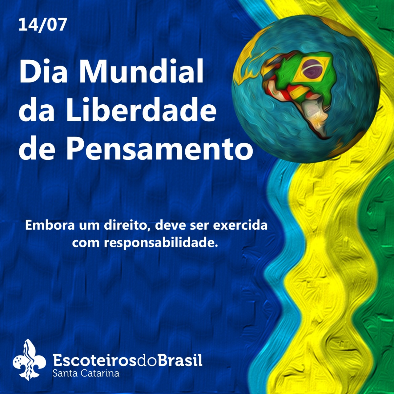 Escoteiros de Santa Catarina - 14 de julho - Dia da Liberdade de Pensamento